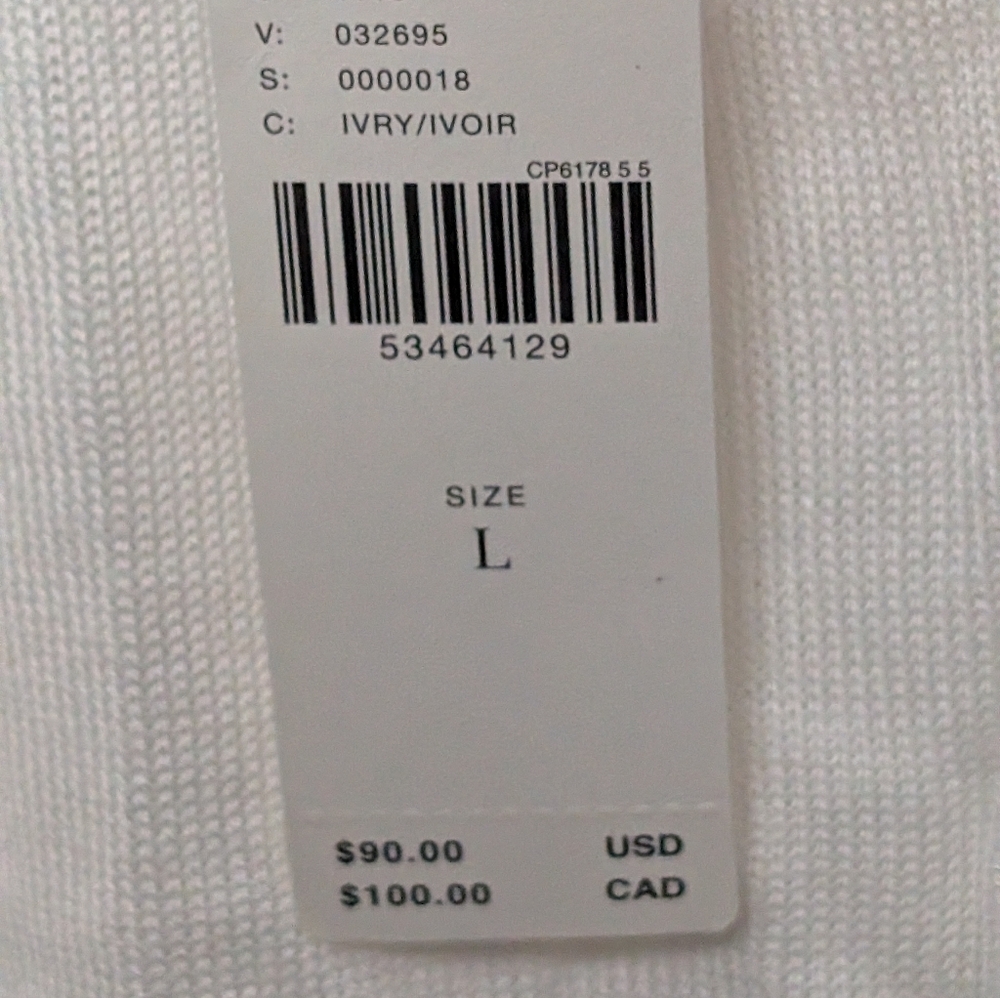 Anthropologie Deletta Cream Long Sleeve Top with Lace Accents - Picture 2 of 3
